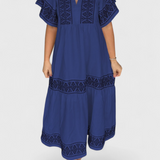 Allona Vestido Maxi Boho Colección Exclusiva Escote V