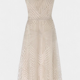 Everleigh Vestido Largo Bordados Corte A Exclusivo