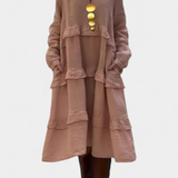 Jada Vestido Sudadera Volantes Exclusiva Casual-Chic