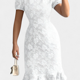 Champel Vestido Midi Floral Exclusiva Mangas Abullonadas