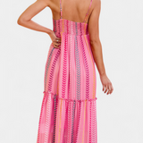 Asunción Vestido Largo Multicolor Rayas Colección Exclusiva