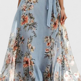 Arlet Vestido Midi Floral Escote en V Colección Exclusiva