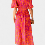 Wren Vestido Midi Floral Colección Fina Elegante Exclusivo