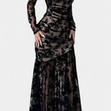 Alvana Vestido Largo Floral Colección Otoño Exclusiva