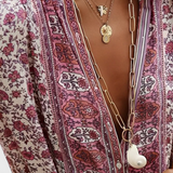 Chinara Vestido Largo Boho con Bordado Étnico Exclusivo