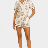 Seashell Mono Camiseta Exclusiva Con Detalle de Concha