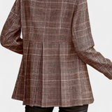 Calico Blazer Peplum Cuadros Colección Exclusiva Urbana