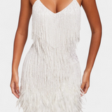 Sheril Vestido Mini De Plumas Colección Exclusiva Noche