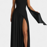 Celaena Vestido Maxi Off Shoulder Chiffon Colección Privada
