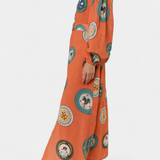 Sibley Vestido Maxi de Lino Premium con Estampa Exclusiva