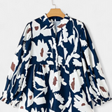 Filomena Blusa Estampado Floral Abstracto Exclusiva