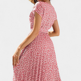 Galilea Vestido Midi Colección Floral Exclusivo Elegante