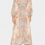 Dorotila Vestido Maxi Acampanado Floral Colección Exclusiva