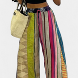Marina Pantalones Anchos Algodón Suave Edición Limitada