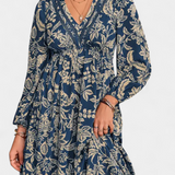 Lunetta Vestido Maxi Bohemio Estampado Floral Exclusivo