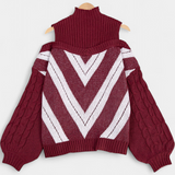 Wien Suéter Lana Hombros Descubiertos Colección Exclusiva