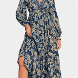 Lunetta Vestido Maxi Bohemio Estampado Floral Exclusivo