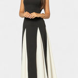 Catalina Vestido Maxi Bicolor De Tirantes Finos Exclusiva