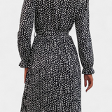 Evabeth Vestido Midi Plisado Leopardo Edicion Limitada