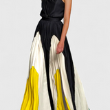 Antía Vestido Maxi Off Shoulder Estampado Exclusiva