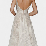 Everleigh Vestido Largo Bordados Corte A Exclusivo