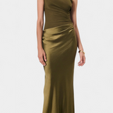 Ottavia Vestido De Fiesta Plisado Exclusivo Un Solo Hombro