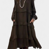 Jada Vestido Sudadera Volantes Exclusiva Casual-Chic