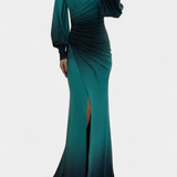 Julitta Vestido Maxi Ombre Hombros Descubiertos Exclusivo