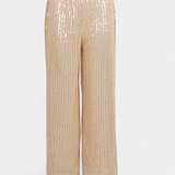 Lara Pantalón de Lentejuelas Cintura Alta Suelto Exclusivo