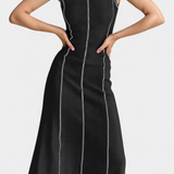 Santona Vestido Maxi Bicolor Sin Mangas Edición Limitada