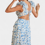Zuleika Exclusivo Vestido de Chifón con Volantes Finos