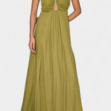 Elettra Vestido Maxi Tirantes Finos Drapeado Exclusivo