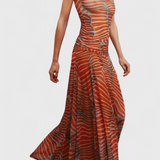 Silvina Conjunto Retro de Malla con Estampa Wave Exclusiva