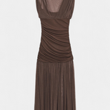 Noelia Vestido Bodycon De Malla Plisada Edición Limitada
