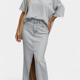 Apolonia Conjunto Vaquero Asimétrico Denim Exclusivo