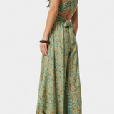Leandra Mono Fluido Cruzado Edición Limitada Floral Verde