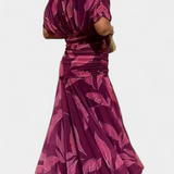 Alondra Vestido Largo Estampado Floral Fantasía Exclusivo