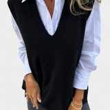 Mairead Chaqueta de Punto Premium con Escote en V Exclusiva