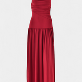 Maddy Vestido Maxi Sin Mangas Drapeado Lateral Exclusivo