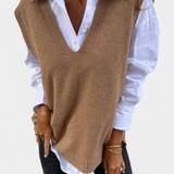 Mairead Chaqueta de Punto Premium con Escote en V Exclusiva