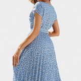 Galilea Vestido Midi Colección Floral Exclusivo Elegante