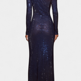 Dottie Vestido de Noche OffShoulder Transparencias Exclusivo