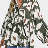 Filomena Blusa Estampado Floral Abstracto Exclusiva