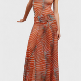 Silvina Conjunto Retro de Malla con Estampa Wave Exclusiva