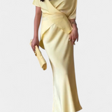 Veleda Conjunto Top Cruzado Falda Fluida Exclusiva Premium