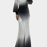 Julitta Vestido Maxi Ombre Hombros Descubiertos Exclusivo