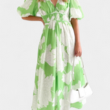Wren Vestido Midi Floral Colección Fina Elegante Exclusivo