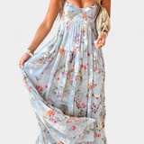 Neha Vestido Seda Exclusiva Tirantes Finos Espalda Abierta