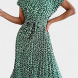 Galilea Vestido Midi Colección Floral Exclusivo Elegante