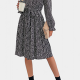 Evabeth Vestido Midi Plisado Leopardo Edicion Limitada